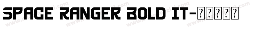 Space Ranger Bold It字体转换